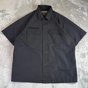5.11 Tactical Short Sleeve Button Up Shirt Mens Large Black Utility Workwear